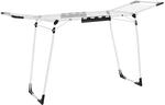 SONGMICS W&auml;schest&auml;nder mit Sockenhalter Metall grau LLR518W01