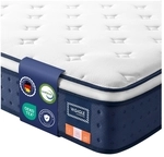 VASAGLE Taschenfederkernmatratze mit Gel Memory Schaum und Komfort RMZ224QZ02
