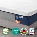 VASAGLE Matratze 160 x 200 x 25 cm, Gel-Memory-Schaum, 7-Zonen, mittelfest,