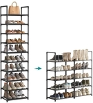SONGMICS Schuhregal mit 10 Ebenen B34LSH010B02