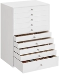 SONGMICS Schmuckkasten 10 Schubladen Wei&szlig; JBC10W