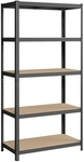 SONGMICS Lagerregal 200 cm hoch grau GLR050G01