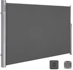 SONGMICS Seitenmarkise 160 x 300 cm Anthrazit GSA160G