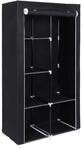 SONGMICS Stoffschrank 170 x 88 cm Schwarz RYG84H