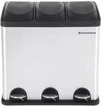SONGMICS M&uuml;lltrenner 54 Liter (3 x 18 L) LTB54L