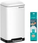 SONGMICS M&uuml;lleimer 30 L Wei&szlig; LTB01W