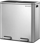 SONGMICS M&uuml;lltrenner 60 Liter ( 2 x 30 L) LTB60NL