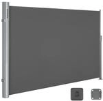 SONGMICS Seitenmarkise 180 x 350 cm Anthrazit GSA185G
