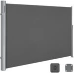 SONGMICS Seitenmarkise 200 x 300 cm Anthrazit GSA200G