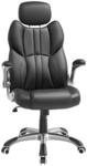 SONGMICS B&uuml;rostuhl mit klappbaren Armlehnen OBG65BK