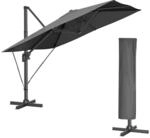SONGMICS Sonnenschirm Ampelschirm grau B34GPU039G01