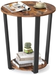 VASAGLE Industrie-Design Beistelltisch rund LET57X