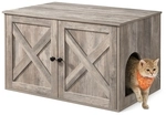 Feandrea Katzenklo-Schrank mit T&uuml;ren PCL002G01