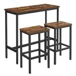 VASAGLE Industrie-Design Bartisch-Set LBT218B01