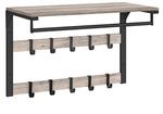 VASAGLE Wandgarderobe mit Kleiderstange B34LCR101B02