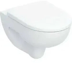 Renova Set Wand-WC mit WC-Sitz Absenkautom., Rimfree, Tiefsp&uuml;ler, wei&szlig;