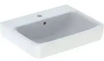Handwaschbecken Renova Plan 50x38cm m. Hl. mittig m. &Uuml;l. weiss Geberit