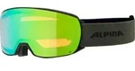 Alpina NAKISKA Q Unisex Skibrille Snowboardbrille black-olive matt gr&uuml;n