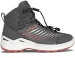 Lowa ZIRROX II GTX MID JR Kinder Kinderstiefel Outdoorschuhe Mid graphite/coral 24