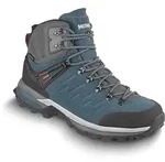 Meindl Milford GTX Herren Wanderschuhe Trekkingschuhe Mid petrol/rot 42 blau