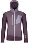 Ortovox FLEECE GRID HOODY Fleecejacke Kapuzenjacke Damen dunkellila XS