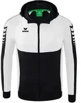 Erima SIX WINGS training jacket with hood Herren Trainingsweste schwarz/wei&szlig; L