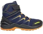 Lowa MADDOX WARM GTX MID Kinder Winterstiefel navy/orange 36 blau
