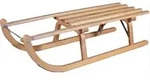 Sport 2000 Davos H&ouml;rnerrodel Schlitten Holzschlitten Rodel hellbraun 115