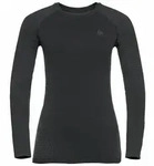 Odlo Performance Warm Eco Base Layer Damen Unterhemd lang Funktionsshirt schwarz