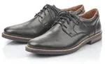 Rieker FSK Herren Halbschuhe Schn&uuml;rer elegant Businessschuhe schwarz 40