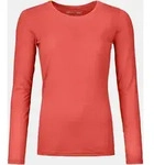 Ortovox 150 COOL CLEAN LS Langarmshirt Funktionsshirt Freizeitshirt Damen orangerot M