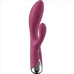 SATISFYER - Spinning Rabbit 1 Klitoris- und G-Spot-Stimulation Blau - Weinrot