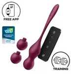 SATISFYER - LOVE BIRDS VARY VIBRIERENDE KUGELN KOSTENLOSE APP WEINROT
