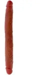 GET REAL - DOPPELENDES SILIKON-DILDO KARAMELL 35 CM
