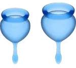 SATISFYER - FEEL GOOD MENSTRUAL CUP LILA 15 + 20 ML - AZUL