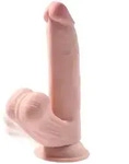 KING COCK - PLUS 3D DILDO SWINGING BALLS 24.5 CM HELLE HAUT