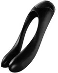 SATISFYER - Candy Cane Fingervibrator Schwarz - Schwarz