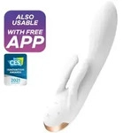 SATISFYER - Double Flex Vibrator App - Wei&szlig;