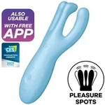 SATISFYER - Threesome 4 Vibrator App - Blau