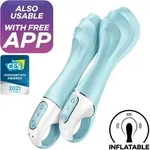 SATISFYER - Air Pump Vibrator 5+ aufblasbarer G-Spot-Vibrator App Blau