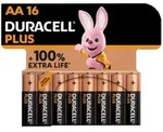 DURACELL - PLUS POWER 100 ALKALINE BATTERIE AA LR6 16 EINHEIT