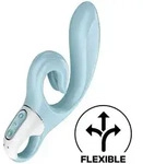 SATISFYER - Love Me Rabbit Vibration - Babyblau