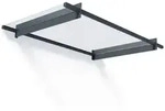 Palram-Canopia T&uuml;r Vordach NANCY 1500 (150x94x14cm) 4mm Acryl grau/klar