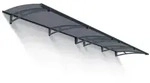 Palram-Canopia T&uuml;r Vordach Aquila 4100 LxTxH 412x91x17cm Acryl solar grau