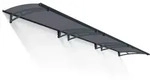 Palram-Canopia T&uuml;r Vordach AQUILA 4500 LxTxH 453x91x17cm Grau Acryl Solargrau