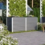 Vitavia Hochbeet Linus 858 BxTxH 96x188x86cm, Zincalume&reg; granit/alu