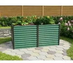 Vitavia Hochbeet Linus 858 BxTxH 96x188x86cm Zincalume&reg; seegras/schwarz