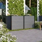 Vitavia Hochbeet Linus 858 BxTxH 96x188x86cm, Zincalume&reg; granit/schwarz