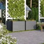 Vitavia Hochbeet Linus 630 BxTxH 96x188x63cm Zincalume&reg; granit/schwarz
