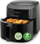 Emerio AF-129622.1, Emerio Hei&szlig;luftfritteuse, Smart Fryer, 7,2L,schwarz,Cool t